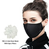 Kpop Unisex mask with 8pcs Carbon Filter Medical KN95 Anti PM2.5 Black Mouth-muffle