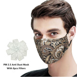 Kpop Unisex mask with 8pcs Carbon Filter Medical KN95 Anti PM2.5 Black Mouth-muffle