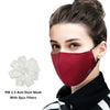 Kpop Unisex mask with 8pcs Carbon Filter Medical KN95 Anti PM2.5 Black Mouth-muffle