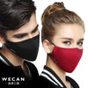 Kpop Cotton Black Mask Mouth Face Mask Anti PM2.5 Dust Mask with 8pcs Activated Carbon Filter