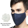 Kpop Cotton Black Mask Mouth Face Mask Anti PM2.5 Dust Mask with 8pcs Activated Carbon Filter