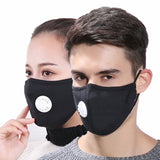 Dustproof Cotton Mouth Mask Breath Respiration Valve PM2.5 Haze Protective Masks